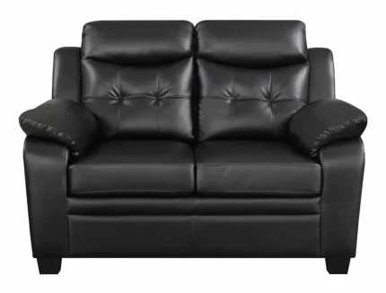 Shop Finley Black Tufted Loveseat in California | Luxurious Upholstered Seating