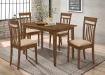 Robles 5-Piece Dining Set: Chestnut & Tan | California