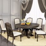 Arcadia Rustic Brown Round Dining Table | California