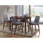 Marten Counter Height Table - Brown Cherry/Gray | California