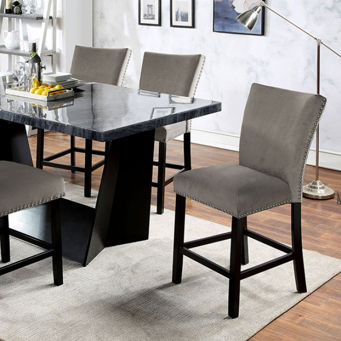 Opheim Counter Height Table in Black/Light Gray | California Opheim Counter Height Table in Black/Light Gray | California