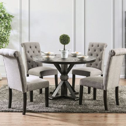 Alfred Round Dining Table - Light Grey | California