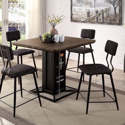 DiCarda Counter Height Table in Black | California Exclusive