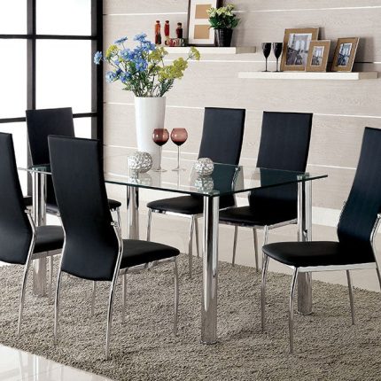 Kona Glass Dining Table: Elegance in California