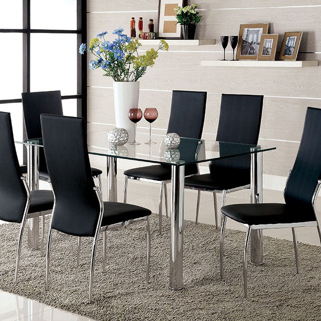 Kona Glass Dining Table: Elegance in California Kona Glass Dining Table: Elegance in California