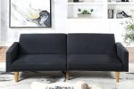 BLACK MODERN ADJUSTABLE FUTON