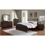 Elegant Jamie Bed | Transitional Design in Walnut Finish