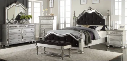 Upgrade Your Bedroom: B1722 King 4-Piece Set Bed in California