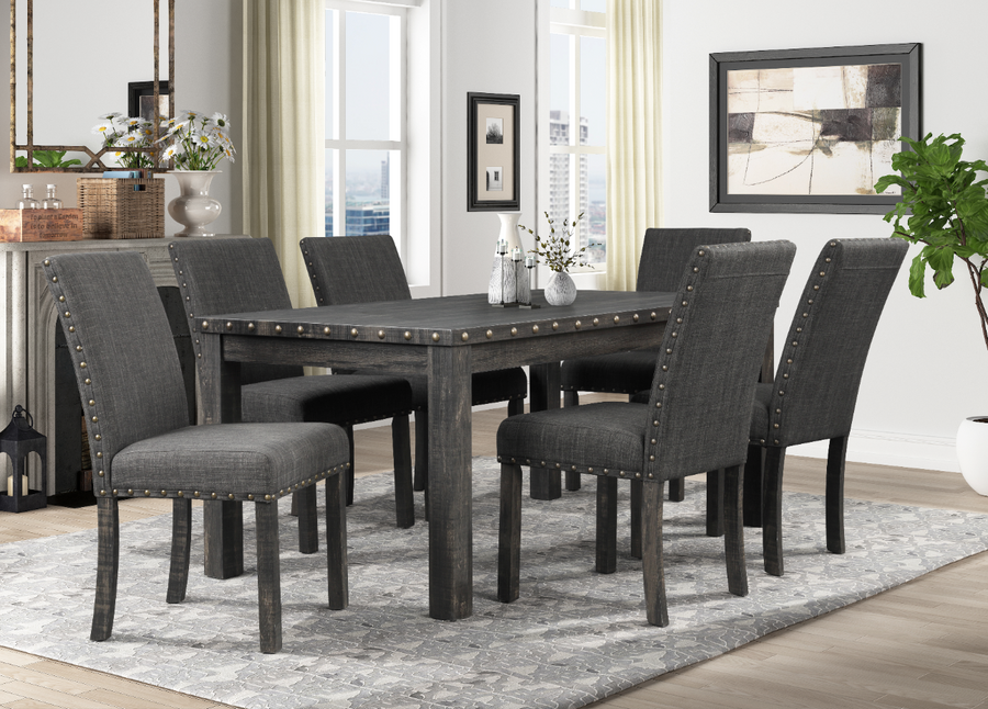 D806 7-Piece Dining Set: Elegant California Collection