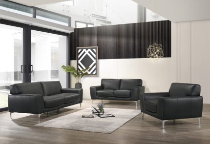 <h6>(NEW) </h6><h3>CARRARA SOFA-BLACK