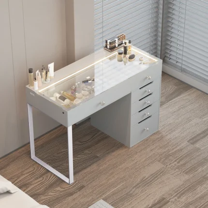 Vanity Desk Pro – 6 Drawers: Stylish Storage for California Homes